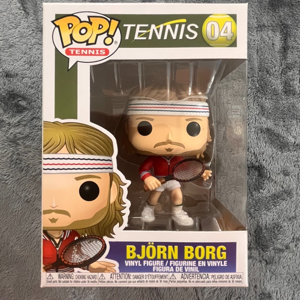 Funko Pop TENNIS LEGENDS Bjorn Borg #04 W/Protector NEW VAULTED